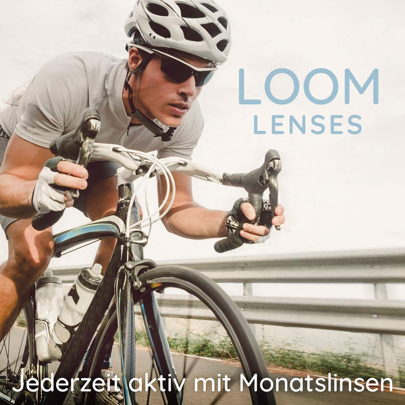 Loom Lenses Monthly Lenses Soft, 3 Pieces | Bc 8.6 | Slide 14.2 | Contact Lenses With Strength: -11.00 Diopters -11.0 Diopters 8.6 Millimeters 14.20 Millimeters - NewNest Australia