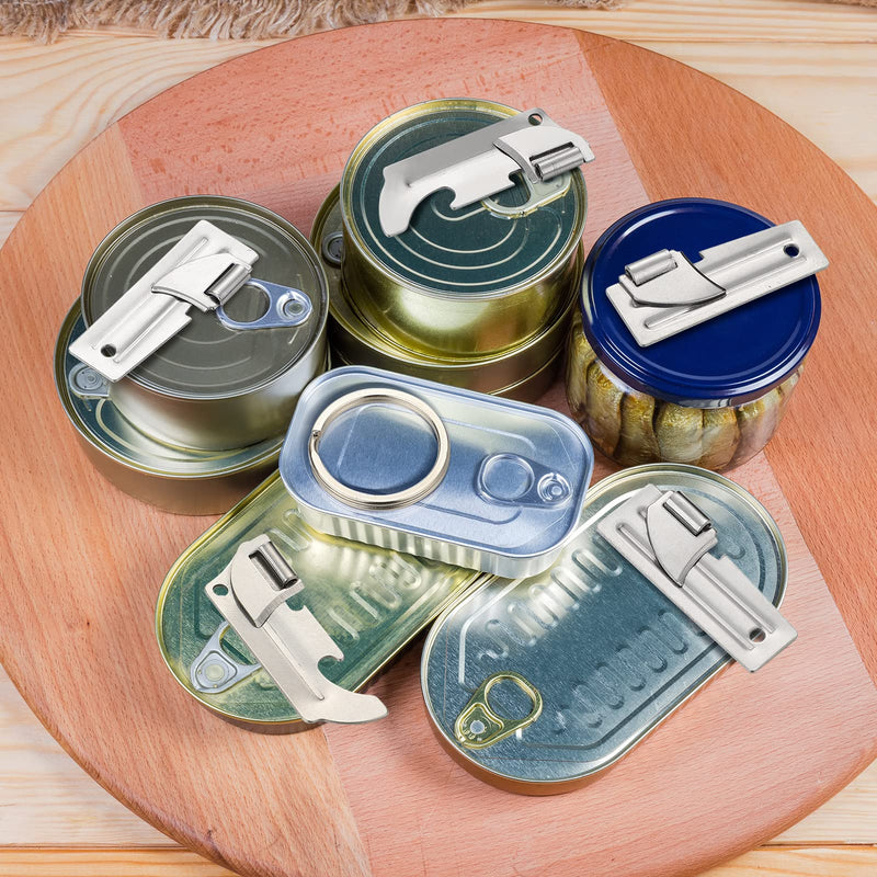 12 Pieces Military Style Can Openers in 2 Styles and 12 Pieces Key Rings Stainless Steel Camping Can Opener Military Can Openers Portable Can Opener for Travel, Camping - NewNest Australia