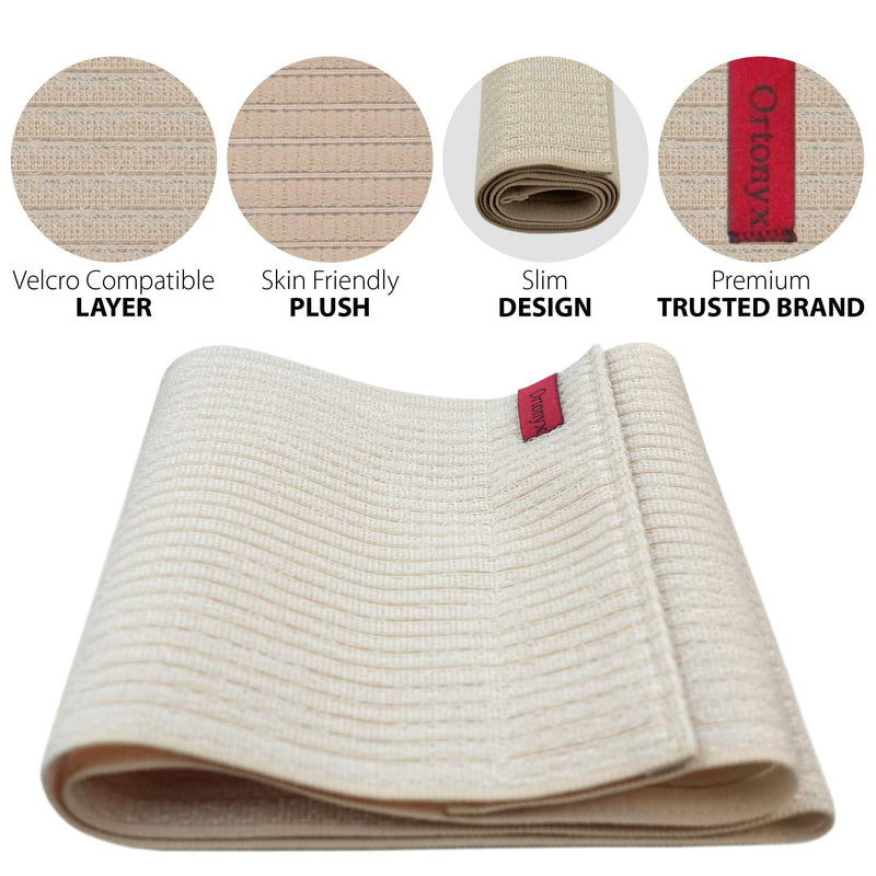 ORTONYX 10.25" Abdominal Binder for Men and Women/Postpartum Post-Operative Post-Surgery Wrap/Abdomen Navel Umbilical Hernia Support Belt / 524010 Beige L/XXL L/XXL (35"-52") - NewNest Australia