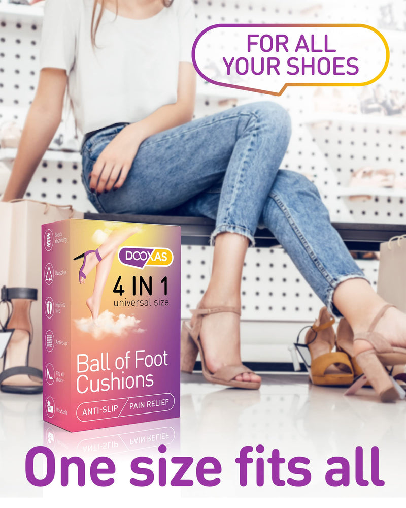 Dooxas Bunion Cushion For High Heels Shoes Metatarsal Pads For Women - Soft Gel Shoe Insoles Relieve Foot Pain - An Innovative Insoles Shape Design Adhesive Comfort, All In One - NewNest Australia