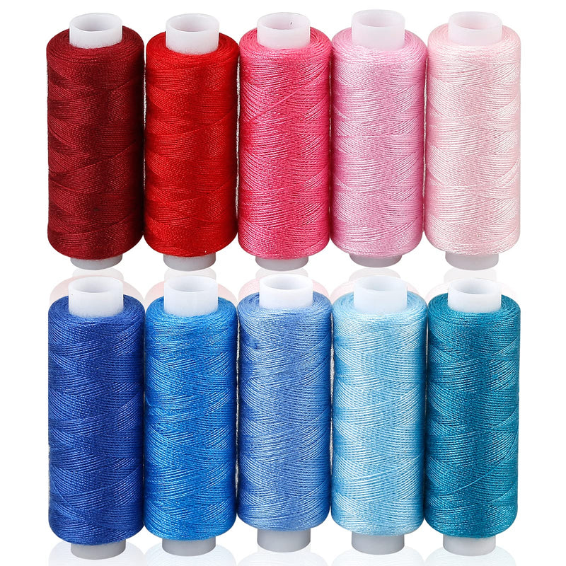 CiaraQ Sewing Threads Kits, 30 Colors Polyester 250 Yards Per Spools for Hand Sewing & Embroidery Machine - NewNest Australia