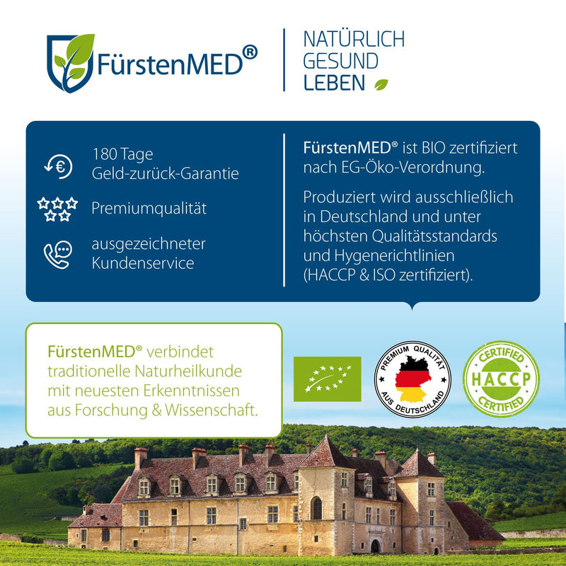 FürstenMED® Zinc Capsules High Dose - Zinc High Dose Zinc 25mg - Zinc Bisglycinate + L-Histidine + Copper - Zinc High Dose - 180 Vegan (Zinc Supplement) Capsules without Additives - NewNest Australia