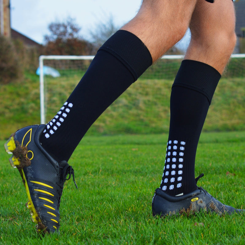 LUX Anti Slip Soccer Knee Socks,Non Slip Football/Basketball/Hockey Sports Grip Socks Red - NewNest Australia