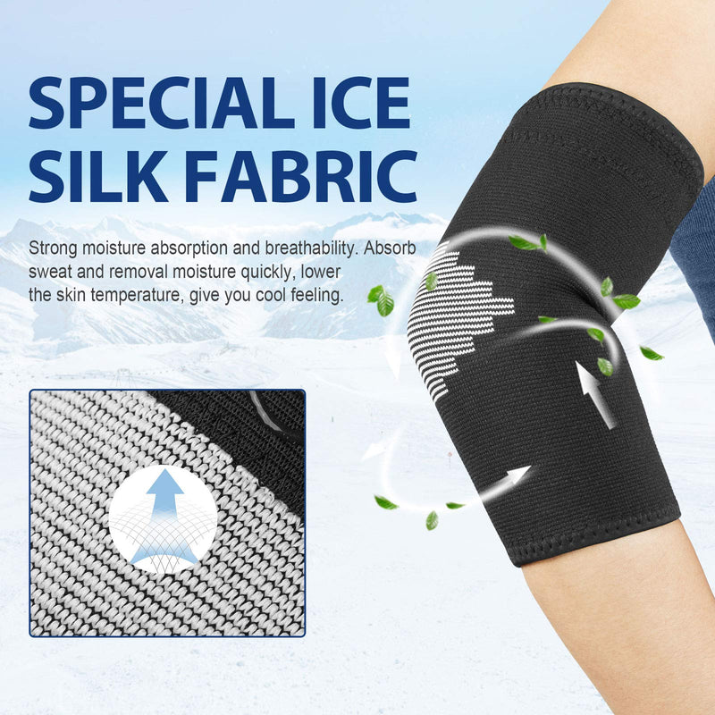 AVIDDA Elbow Support Sleeve for Men Women(Single Sleeve), Antislip Elbow Brace Compression Arm Supports for Tennis Elbow, Golfers Elbow, Arthritis, Tendonitis, Joint Pain Relief, Black M 1 - NewNest Australia