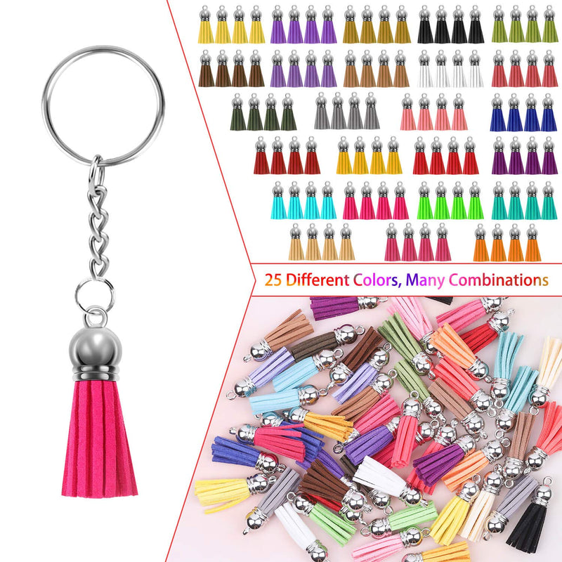 Tassel Keychain, Cridoz 400pcs Key Chains and Tassels Set Includes keychain Tassels, Key Chain Rings, Jump Rings and Screw Eye Pins for Acrylic Keychain Blanks, Resin Keychain and DIY Craft - NewNest Australia