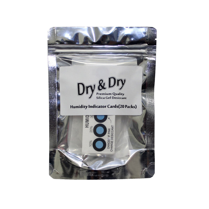Dry & Dry Premium Humidity Indicator Cards 20 Pack(Reusable) - 10-60% 6 Spot(20 Cards) - NewNest Australia
