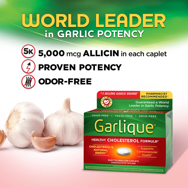 Garlique Caplets 60 Tablets (60 Count (Pack of 1)) 60 Count (Pack of 1) - NewNest Australia