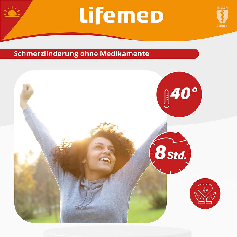 Lifemed Shoulder Warmer, Neck Warmer - 8 Hours Of Heat To Relieve Neck Pain, Tension & Back Pain - Pain Plasters For Shoulder & Neck - Heat Cushion For On The Go - NewNest Australia