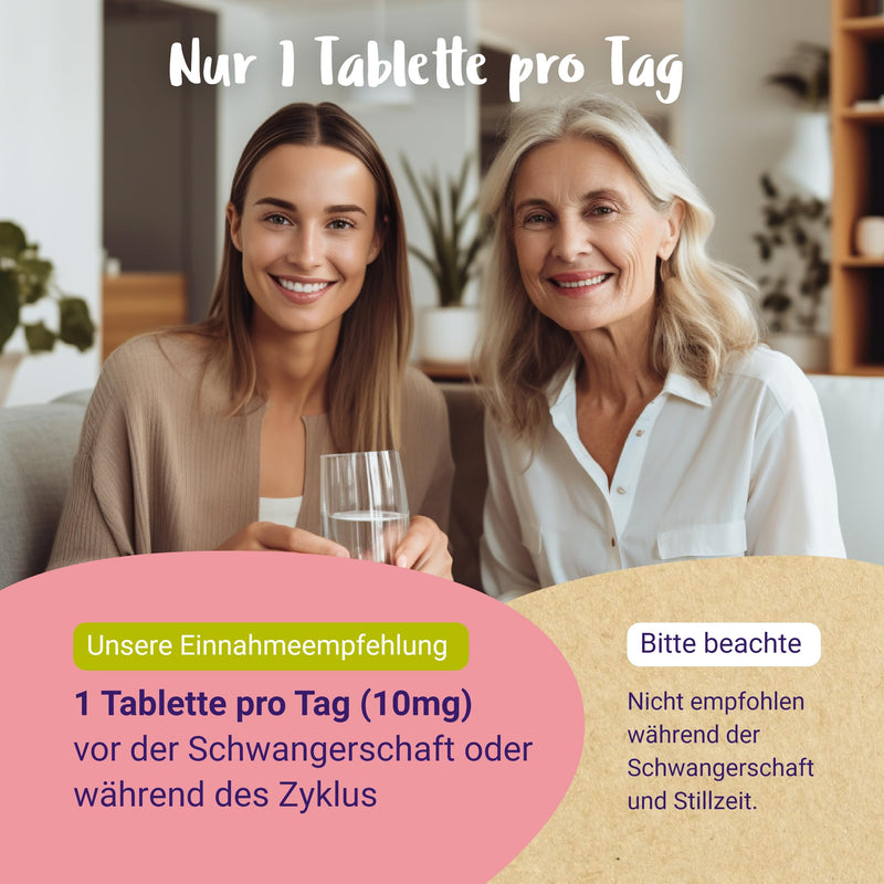 ORGANIC chasteberry high dose 10mg (agnus castus) - small & easy to swallow, popular lady's herb - 120 mini tablets with ORGANIC chasteberry extract from France - from PregniVital® - NewNest Australia