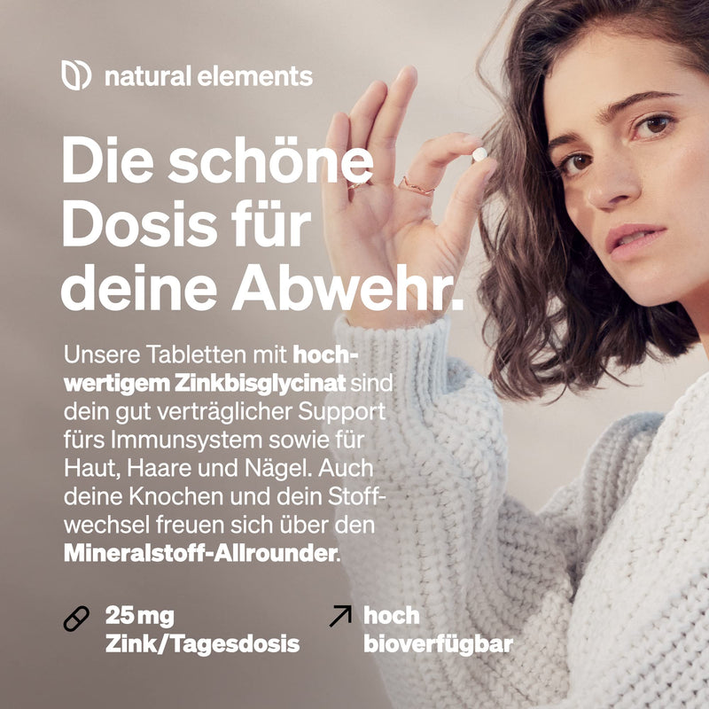 Zinc 25mg - 365 Tablets - Premium: Albion® Zinc Bisglycinate (Zinc Chelate) - Value for Money Winner 2018/2019* - Laboratory tested, high dosage and made in Germany - NewNest Australia