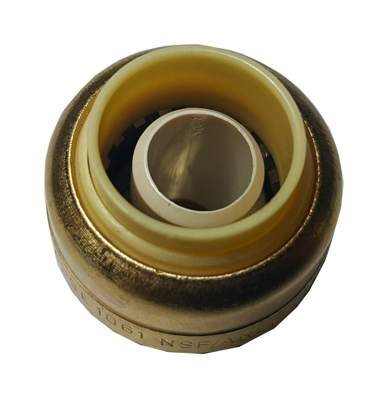 10 PIECES XFITTING 1/2" PUSH FIT CAPS - LEAD FREE BRASS - NewNest Australia