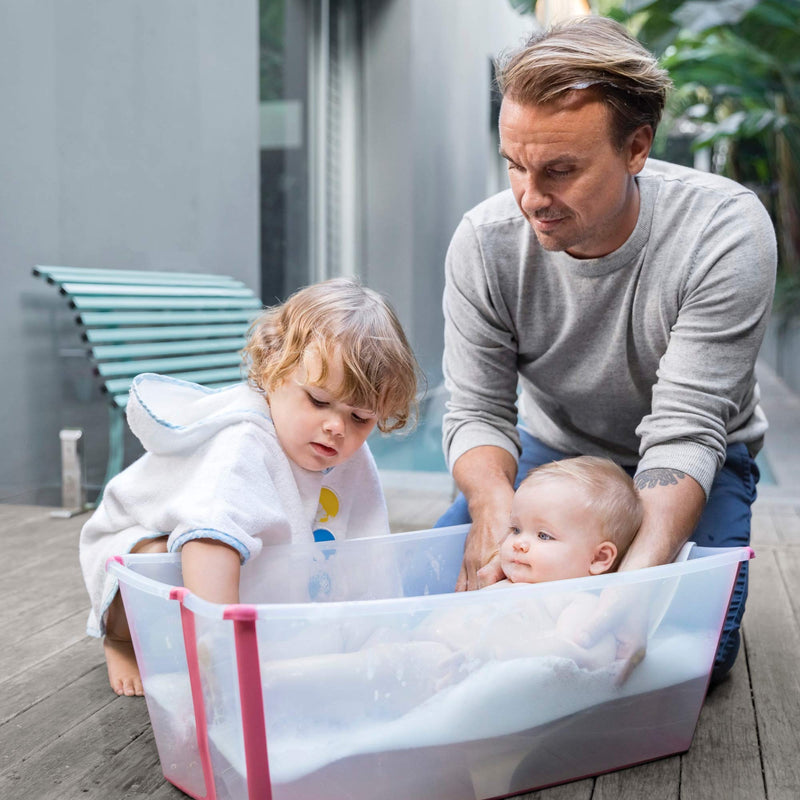 Stokke Flexi Bath Newborn Support, White - Made to Fit Stokke Flexi Bath Foldable Baby Bathtub - Lightweight, Convenient, Comfortable & Safe - Best for Babies Up to Eight Months or 17.6 lbs Flexi Newborn Support - NewNest Australia