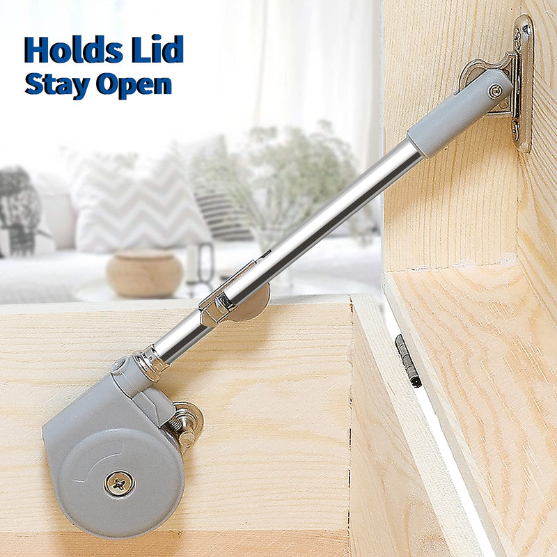 RUYUFE Lid Stay 105 Degree Open with Soft Close, Lid Support for Toy Box and Upward Top-Opening Flap Doors, Easy to Install 1 pc lid hinge - NewNest Australia