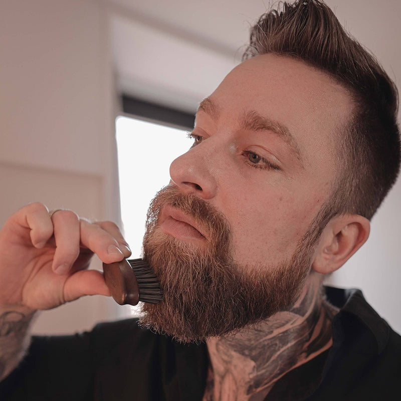 Störtebekker® Premium Beard Brush - Made in Germany - Detangles the beard and shapes it - Prevents itching - Sustainable BioniFil bristles - Walnut wood - Beard Brush Small - NewNest Australia