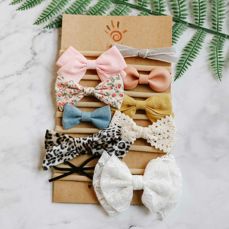 Baby Girl Headbands and Bows, Newborn Infant Toddler Nylon Hairbands Hair Accessories by LittleJoJo Honey - NewNest Australia