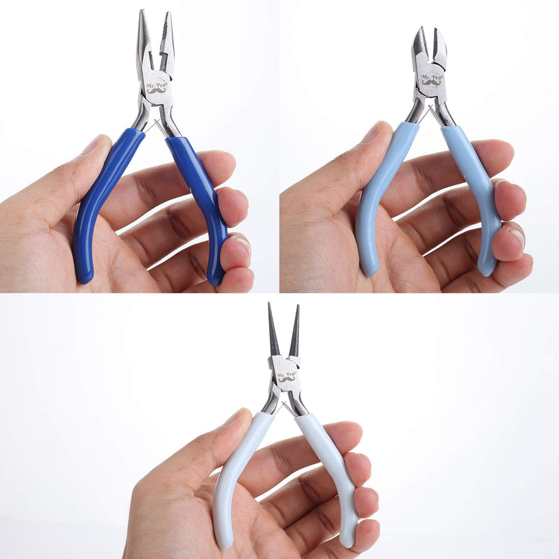 Mr. Pen- Jewelry Pliers, 3 Pack, Jewelry Making kit, Pliers for Jewelry Making, Mini Pliers, Wire Cutters for Jewelry Making, Chain Nose Pliers, Craft Pliers, Earring Pliers - NewNest Australia