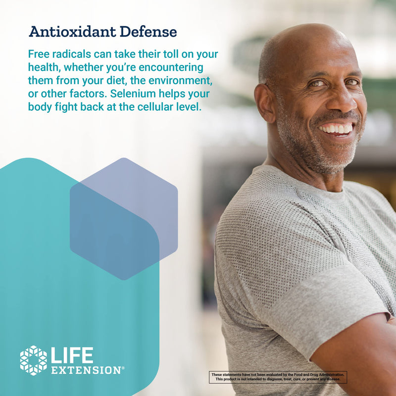 Life Extension Se-Methyl L-Selenocysteine - 200mcg - Advanced Form of the Antioxidant Selenium – Non-GMO, Vegetarian – 90 Vegetarian Capsules - NewNest Australia