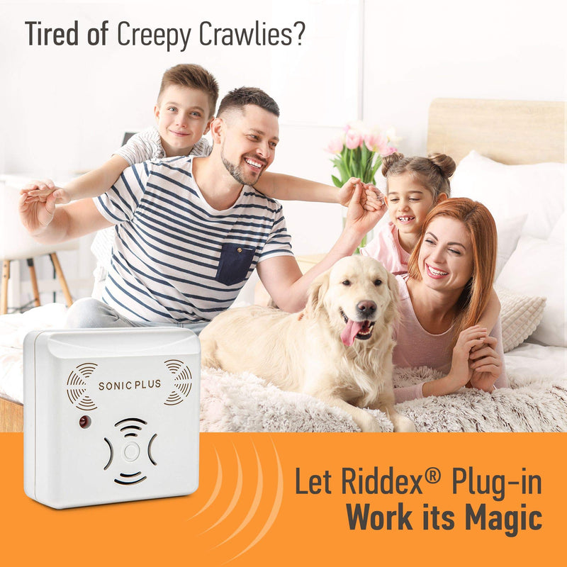 RIDDEX SonicPlus Pest Repeller for Rodents and Insects, 6-Pack Indoor Repellent with Side Outlet, Get Rid of Roaches & Rodents Chemical Free - NewNest Australia