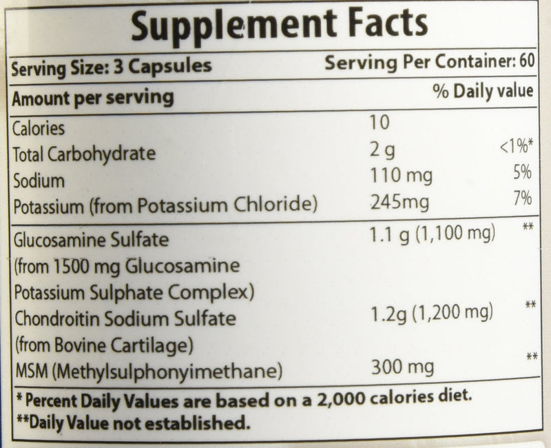 Best Naturals Glucosamine Chondroitin and MSM (Non-GMO) - Promotes Joint Health - 180 Count - NewNest Australia