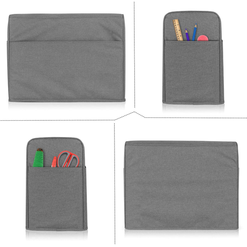 Luxja Dust Cover for Sewing Machine, Sewing Machine Cover with Pockets for Extra Accessories (Compatible with Brother and Singer), Gray - NewNest Australia