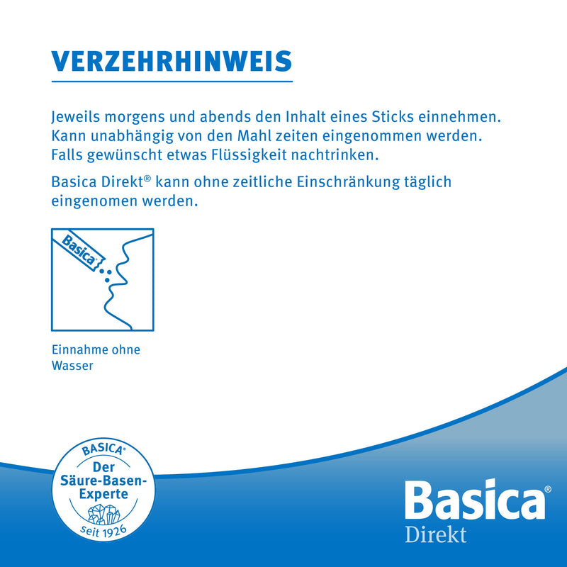 Basica Direkt, basic microbeads for direct consumption without water, for diet, alkaline fasting, vegan, lactose-free, 30 sticks (pack of 1) - NewNest Australia