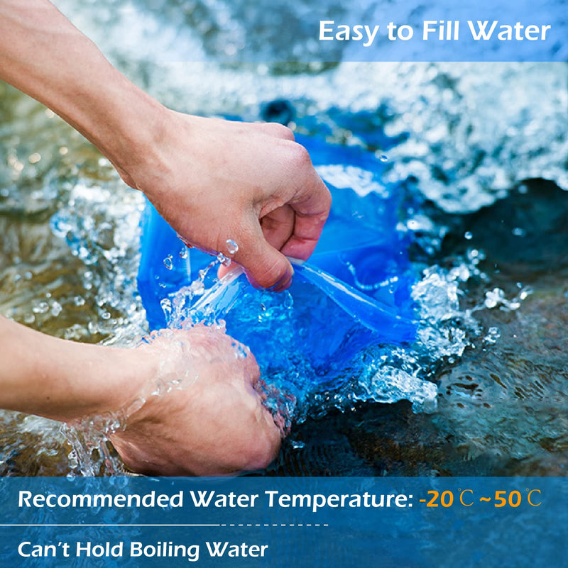 TRIWONDER Hydration Bladder Water Reservoir 1.5L 2L 3L BPA Free for Cycling Hiking Camping Backpack 01# 2L/70oz (TPU) - NewNest Australia