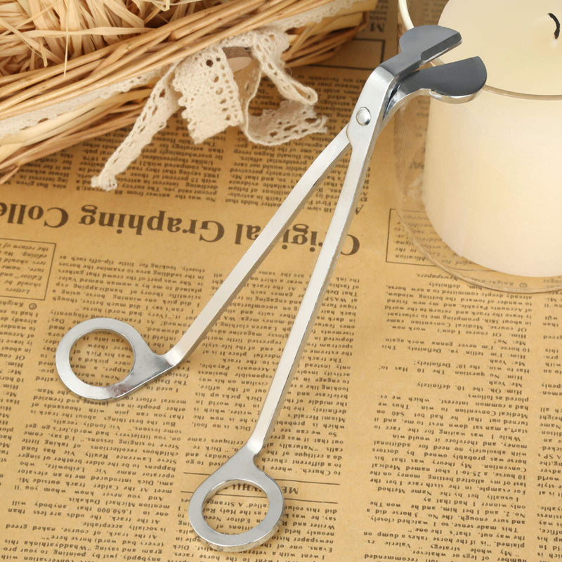 NewNest Australia - MUXSAM 1pc Light Candle Wick Trimmer Candle Wick Scissors Cutter Snuffers Stainless Steel Oil Lamps Cutting Trimmer 