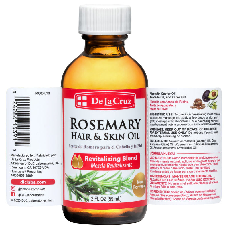 Rosemary Oil Blend Moisturizer with Castor, Avocado and Olive Oil - Topical Use Only 8 FL. OZ. (236 mL) 8 Fl Oz - NewNest Australia