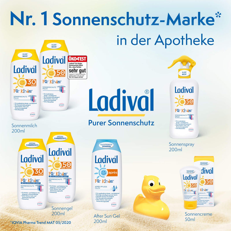 Ladival Children's Après Lotion - perfume-free after sun lotion for children's skin - intensively nourishing and cooling - without dyes and preservatives - 200 ml - NewNest Australia