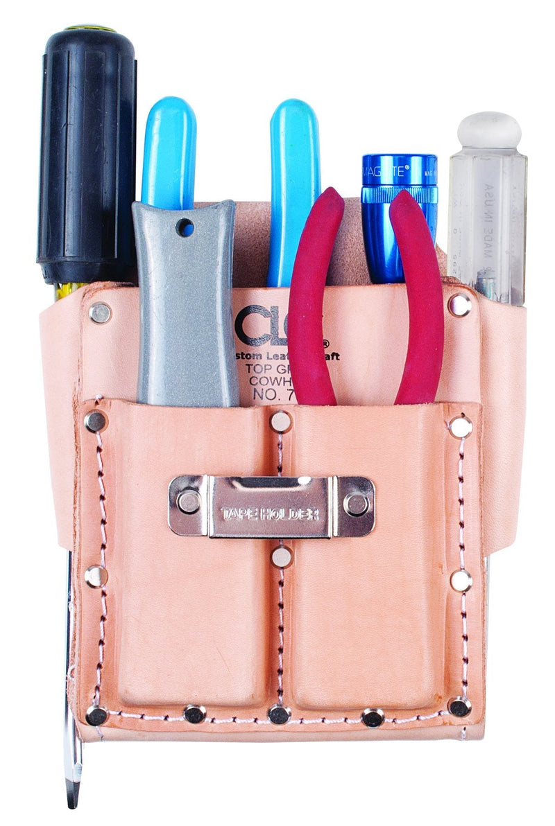 CLC Custom Leathercraft 700 Tool Pouch, Heavy Duty, 5-Pocket, Tan - NewNest Australia