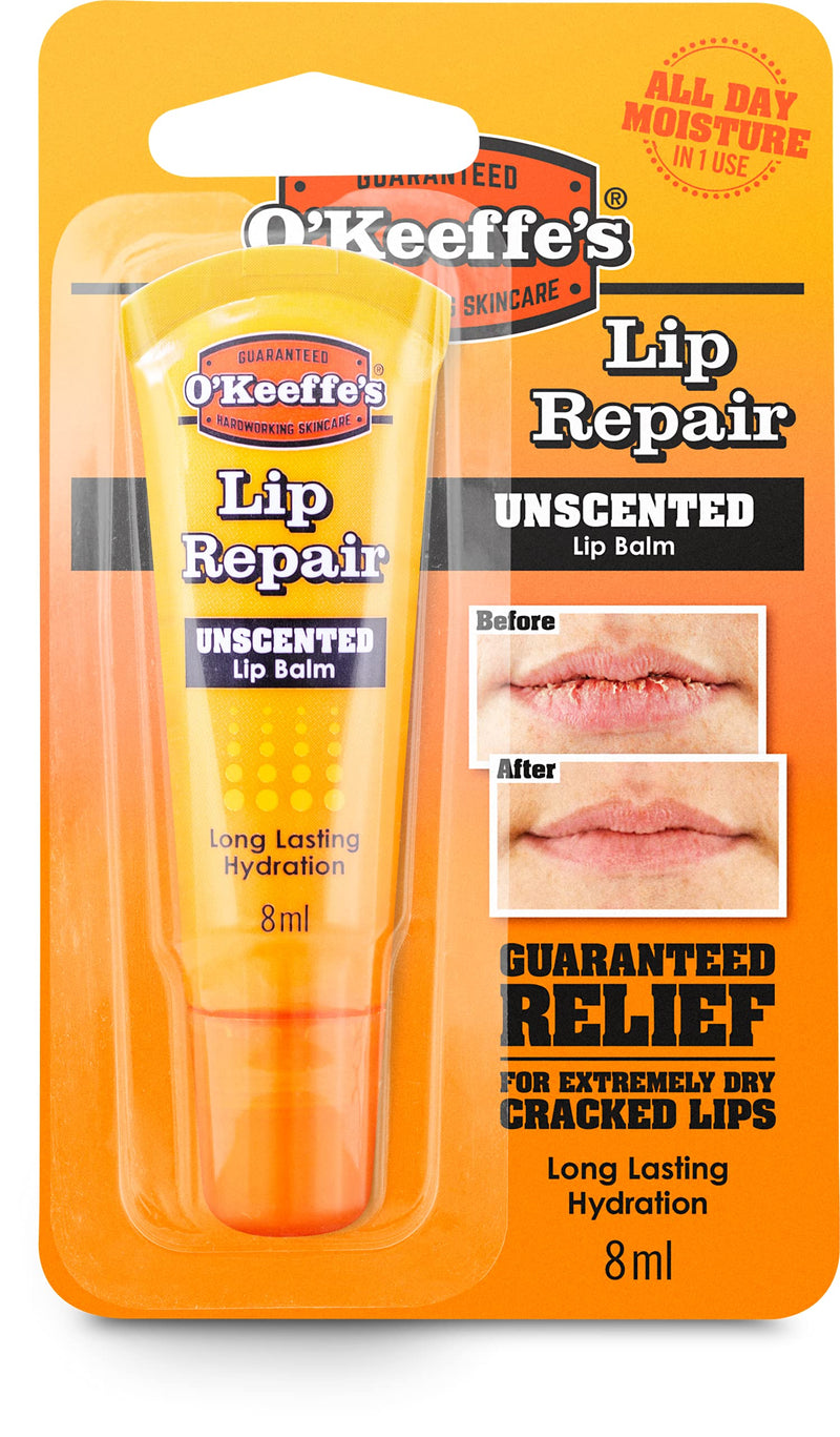 O'Keeffe's Lip Repair Tube Unscented 8ml - NewNest Australia