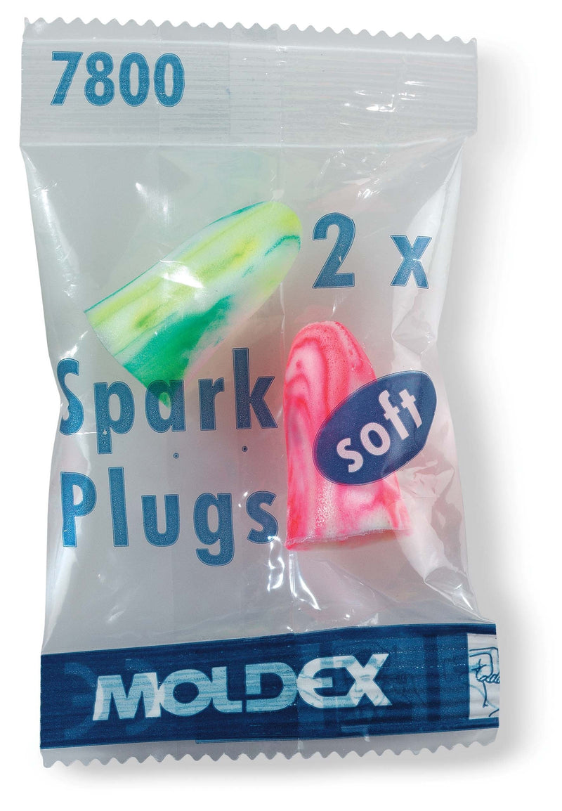 Earplugs SNR 35dB Moldex Soft SparkPlugs 7800-25 pairs - NewNest Australia