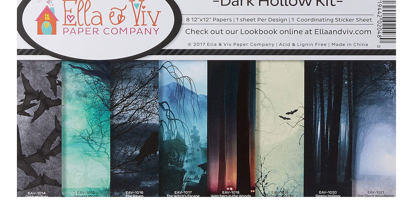 Ella & Viv by Reminisce EAV-1023 Dark Hallow Scrapbook Collection Kit - NewNest Australia