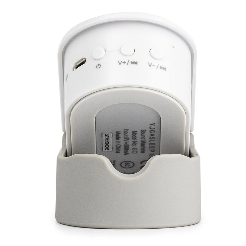 Marpac Yogasleep GO Portable Noise Machine for Travel Soothing, Natural Sounds with Volume Control Compact Sleep Therapy for Adults & Baby, USB Rechargeable, White, 1 Count - NewNest Australia