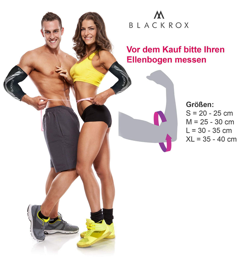 Blackrox Elbow Bandage Comparison Winner, Tennis Elbow Bodybulding With Compression For Men And Women, Elastic, For Fitness, Volleyball, Handball, Strength Sports, Right And Left - NewNest Australia