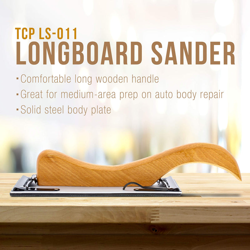 TCP Global Wooden Handle Longboard Sander for PSA Sandpaper 10-3/4" x 2-3/4" 10-3/4" Long - NewNest Australia
