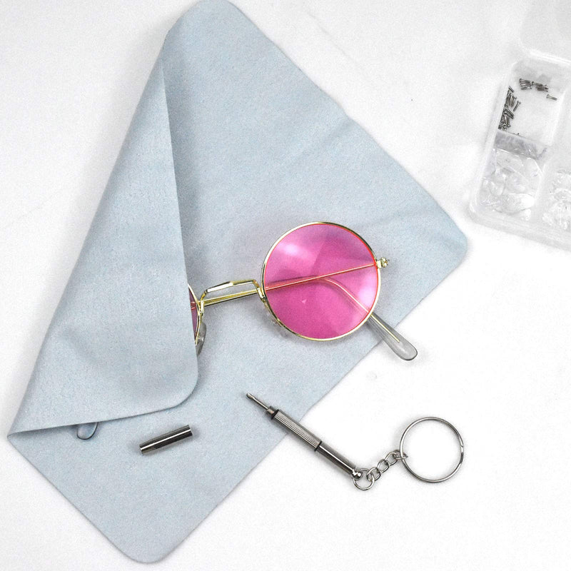Nose pads 25 pairs of glasses nose pads silicone, soft, PVC non-slip air chamber nose pads glasses repair set for glasses, sunglasses, glasses with cleaning cloth, tweezers and micro screwdriver - NewNest Australia