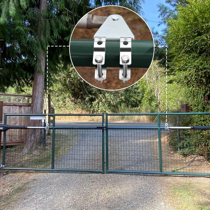 Universal Tube Bracket Kit for Automatic Gate Opener System, Suitable for 1.6'' to 2'' Tubes, Easy Installation - NewNest Australia