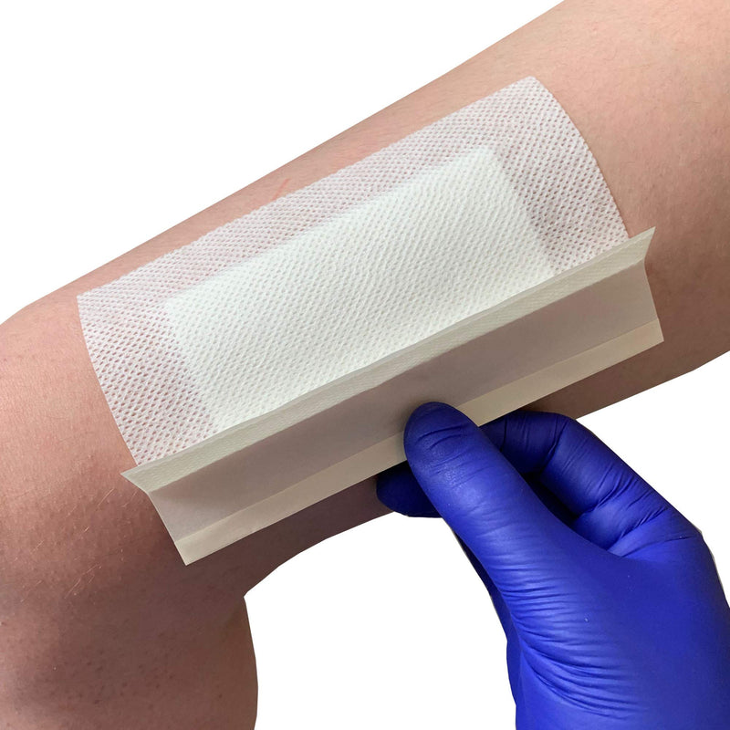 Pack of 10 Cutiderm Adhesive Sterile Wound Dressings - Suitable for cuts and grazes, Diabetic Leg ulcers, venous Leg ulcers, Small Pressure sores (80mm x 150mm) - NewNest Australia