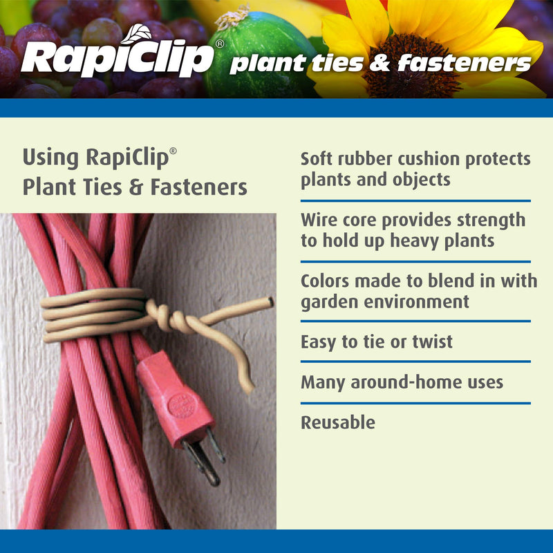 Luster Leaf Rapiclip Heavy Duty Soft Wire Tie 857 Heavy Duty Soft Wire Tie, Green, 16' - NewNest Australia