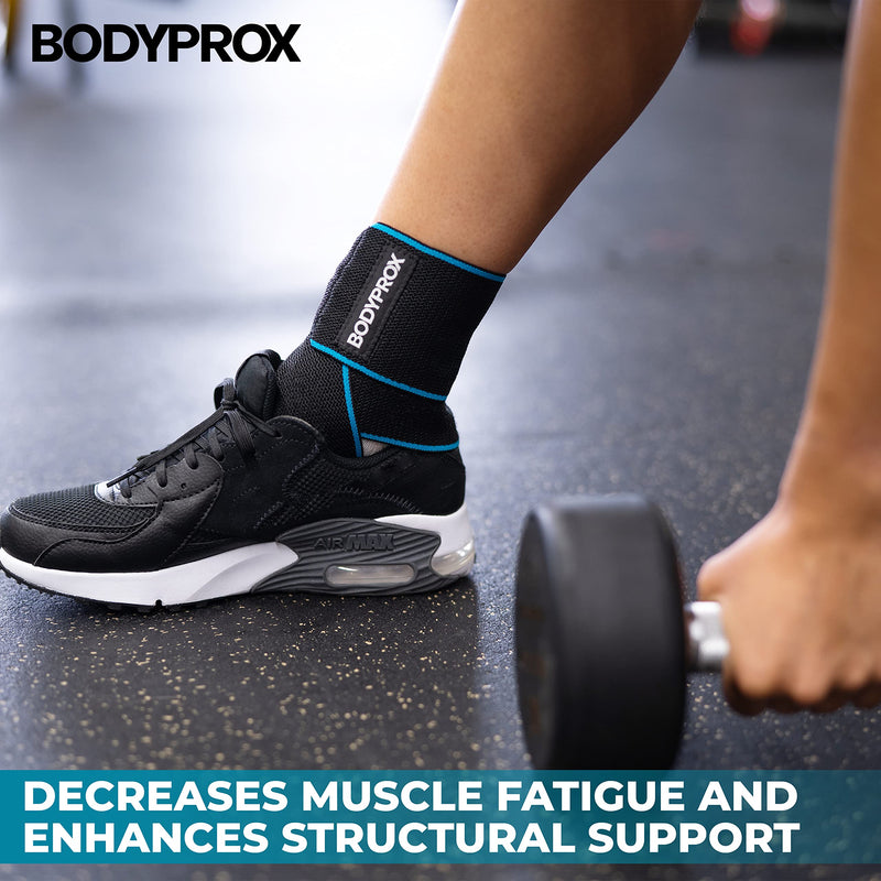 Bodyprox Ankle Support Band, Adjustable Compression Ankle Support for Sports Protection, One Size Perfect Fit for Men and Women (2) 2 - NewNest Australia