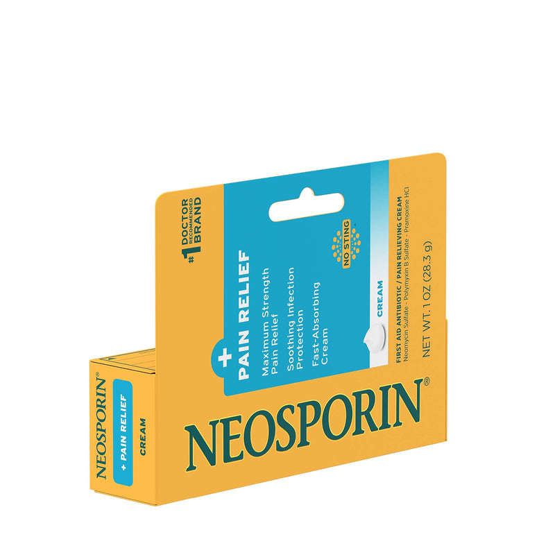 Neosporin First Aid Antibiotic Cream Maximum Strength Pain Relief, 1 Ounce - NewNest Australia