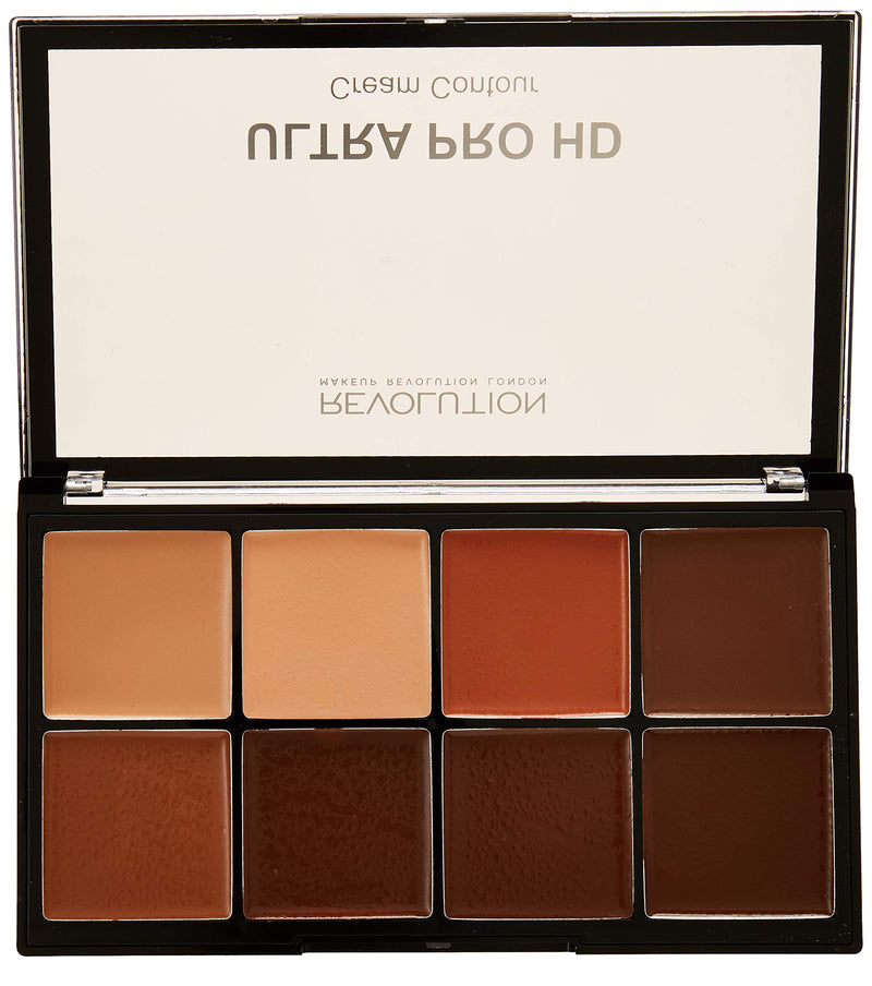 Revolution Contour Palette Ultra Pro HD Cream Medium Dark - NewNest Australia