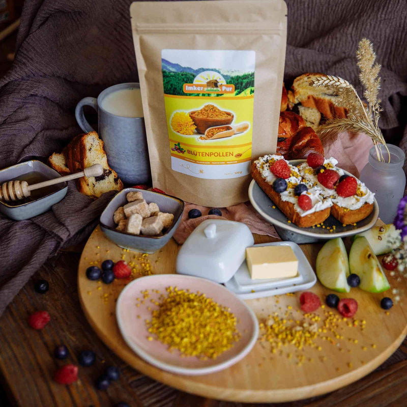 Bee pollen/bee pollen in premium beekeeping quality, from ImkerPur, 500 g, completely residue-free, sweet and mild, (conventional, 500 g) 500 g (pack of 1) - NewNest Australia