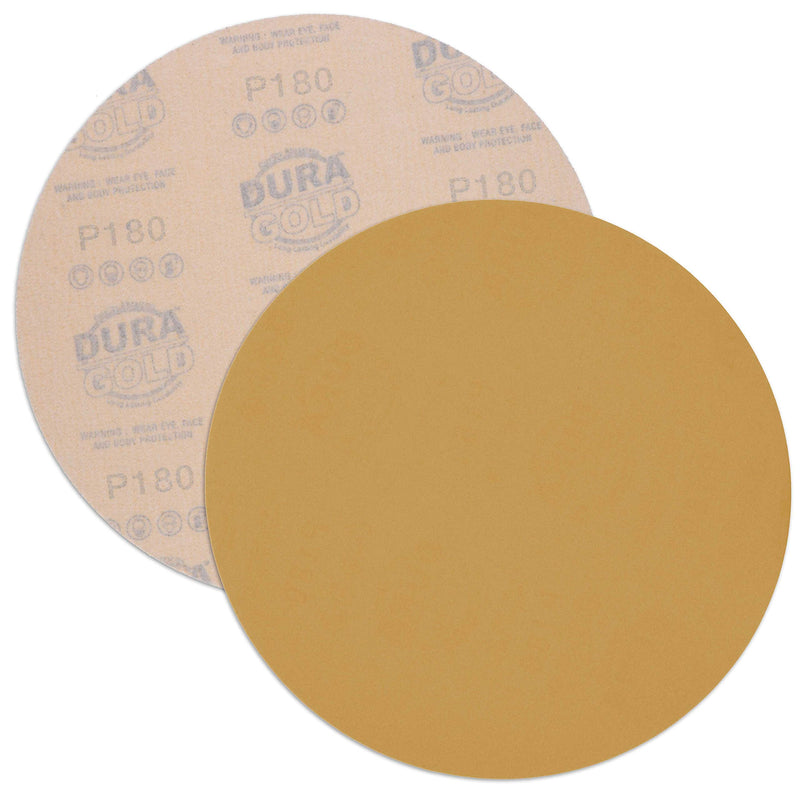 Dura-Gold Premium 9" Drywall Sanding Discs - 180 Grit (Box of 10) - High-Performance Sandpaper Discs with Hook & Loop Backing, Fast Cutting Aluminum Oxide Abrasive - For Drywall Power Sander, Wood 180-Grit - NewNest Australia