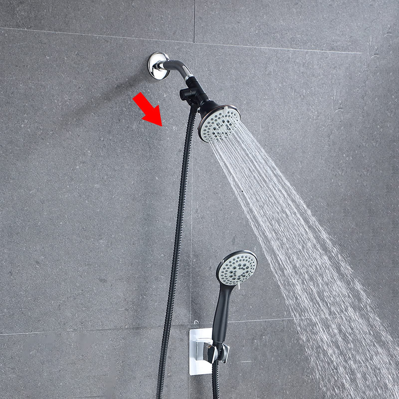 Little World Shower Arm Diverter Valve - 3 Way Shower Diverter Valve, G1/2 Solid Brass Shower Head Valve Diverter for Universal Hand Held Showerhead and Fixed Spray Head Shower System (ORB, Black) - NewNest Australia