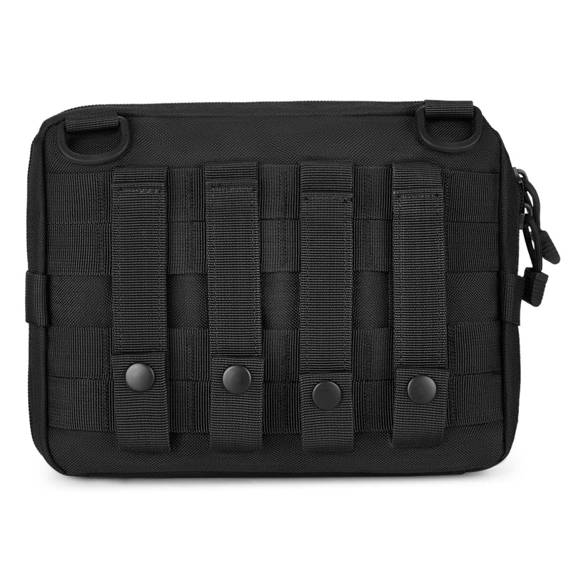 Huntvp Tactical First Aid Kit 1000D Molle Pouch Emergency Survival Gear Bag Backpack Attachment Medical Pocket Tool for Military Camping Outdoor Travel Hiking Camping (Black-L) Black-l - NewNest Australia