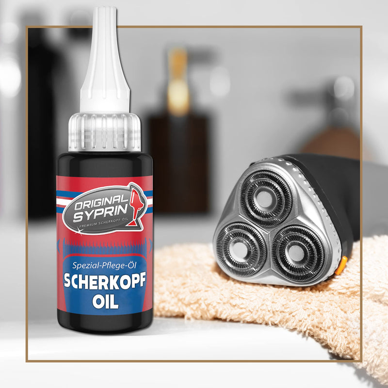 Original Syprin shaving head oil for hair clippers, hair clippers, razors, trimmers I shaving head oil, hairdressing supplies, shaving machine oil, precision mechanics oil, 1 x shaving head oil - NewNest Australia