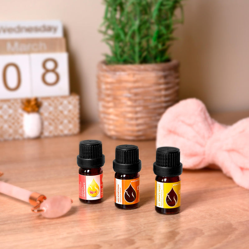Essences Bulgaria Organic Immortelle Essential Oil 5 Ml | Helichrysum Italicum | 100% Natural | Undiluted | Organic Certified | Top Quality From Family Business | Without Gmo | Vegan - NewNest Australia