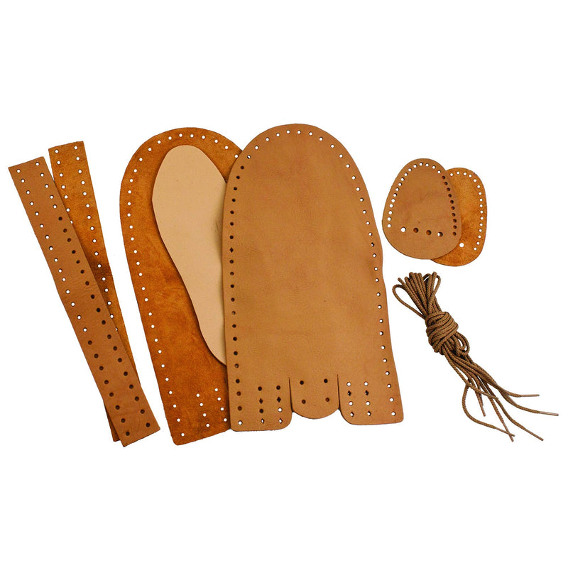 Realeather Leather Scout Moccasin Kit, Size 4/5, Golden Brown - NewNest Australia